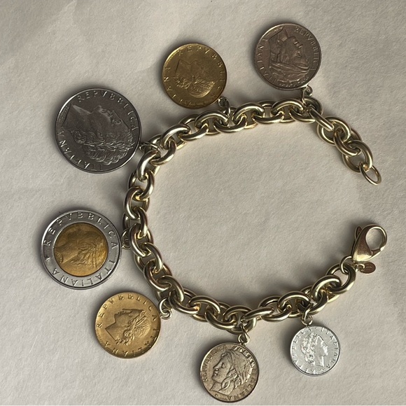VERONESE Sterling silver bracelet with coins - Picture 3 of 7